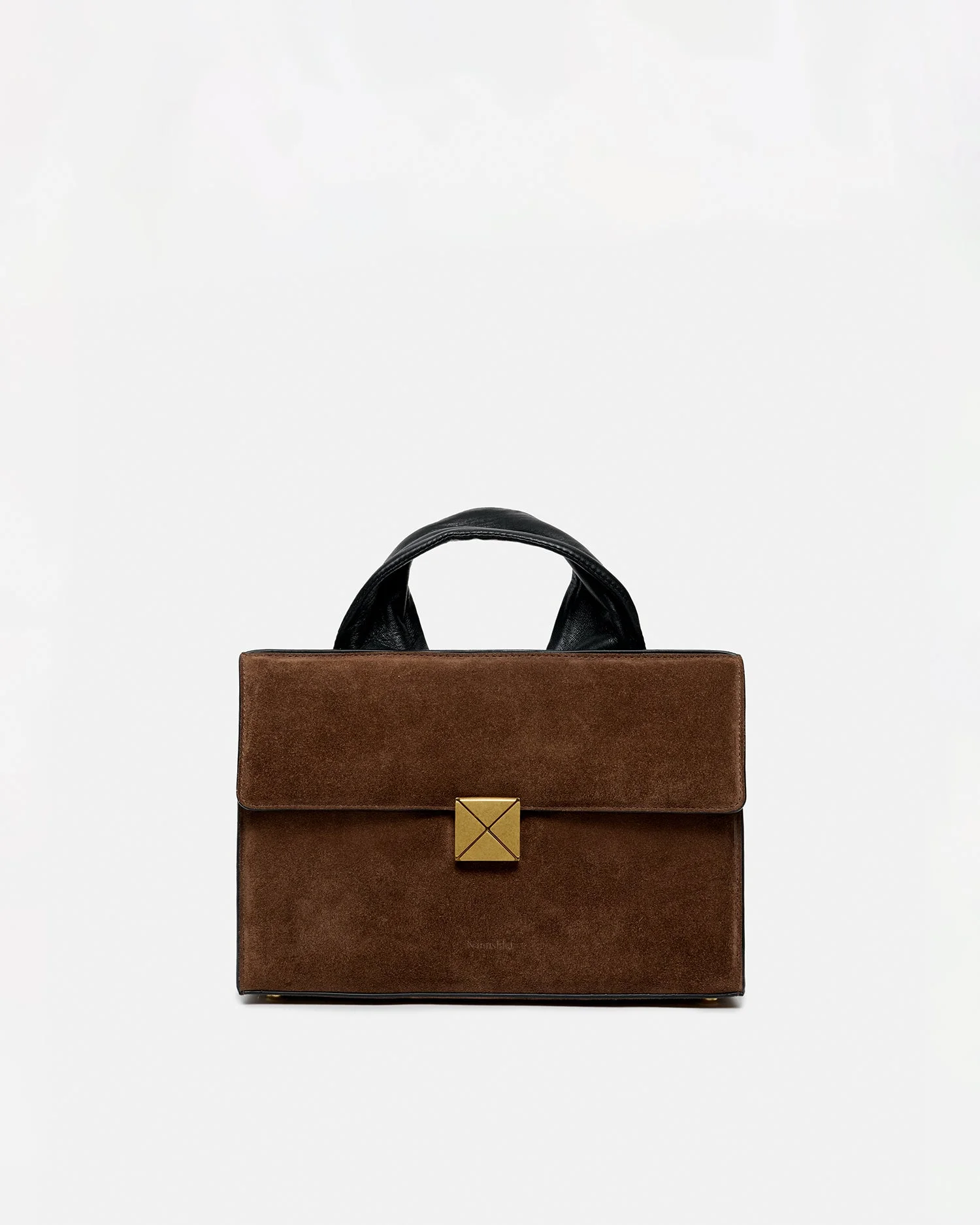 Suede Top Handle Bag - 1