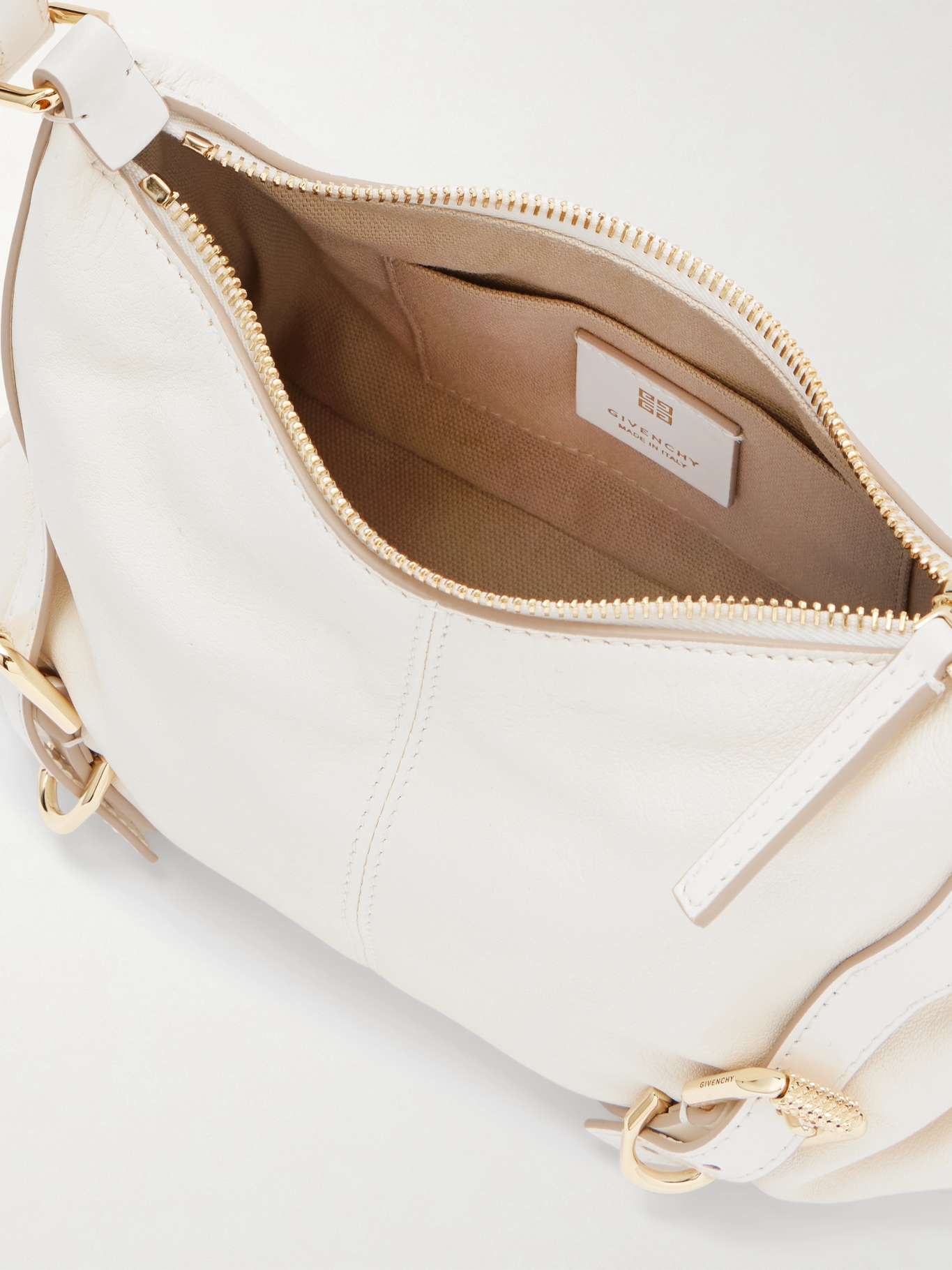 Givenchy Voyou small leather shoulder bag Ivory | REVERSIBLE