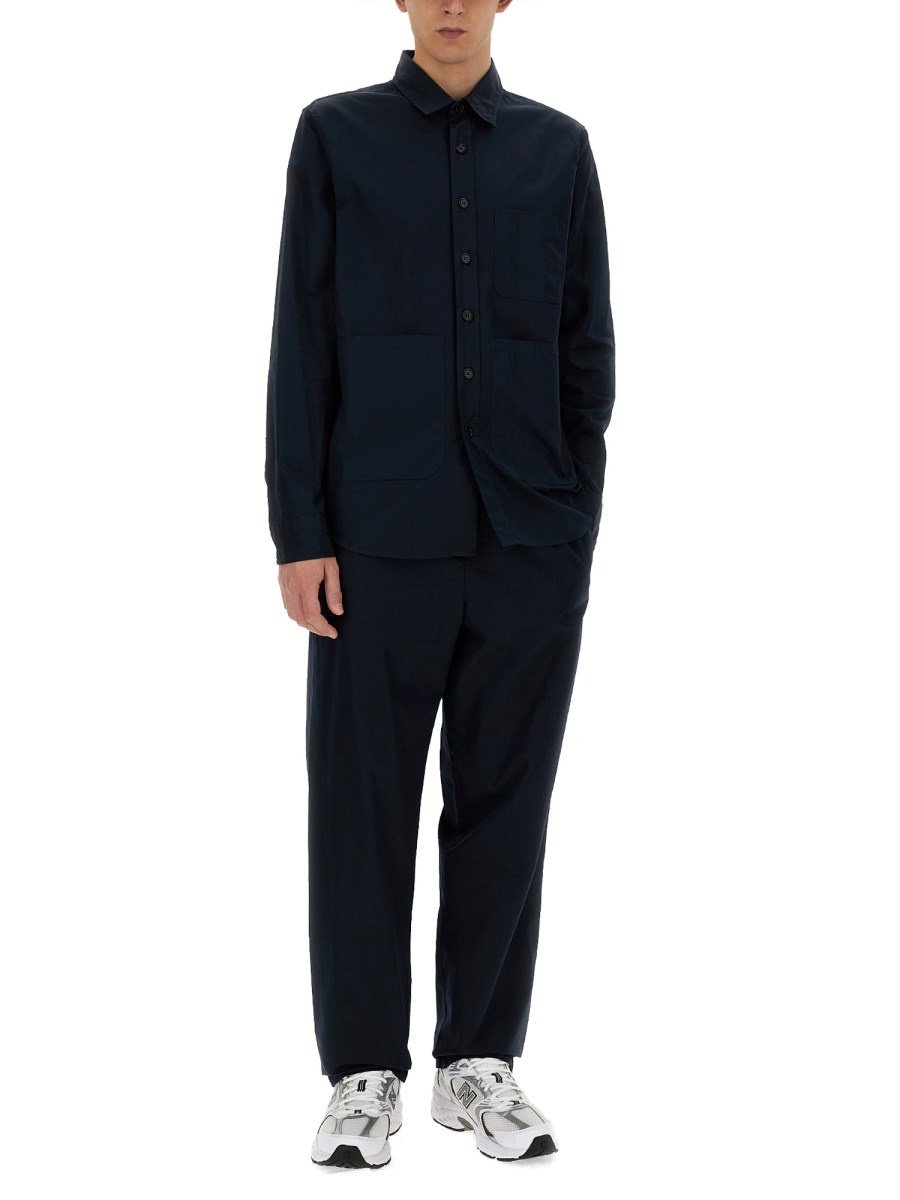 COTTON TWILL AND LYOCELL PANTS - 2