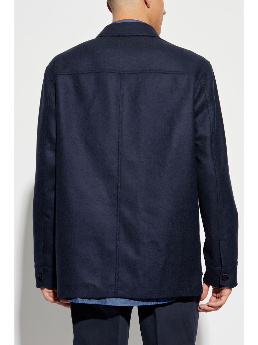 buttoned wool jacket - 4