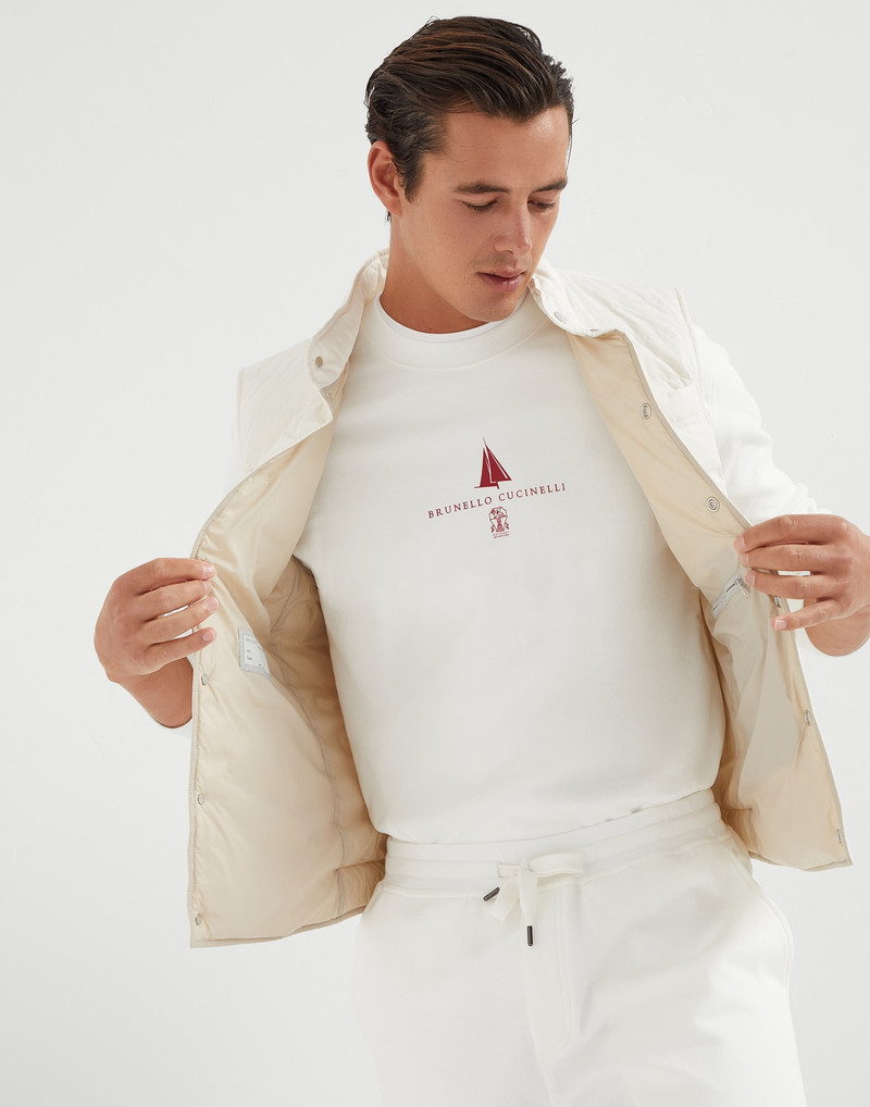 Water-resistant microfiber lightweight down vest 4