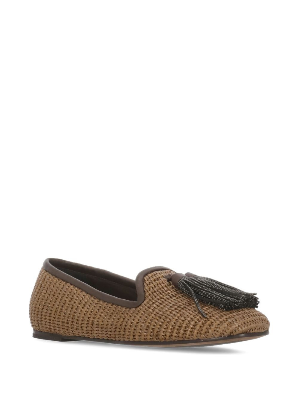 Monili woven tassel loafers - 2