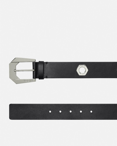 VERSACE Nuts & Bolts Heritage Leather Belt outlook