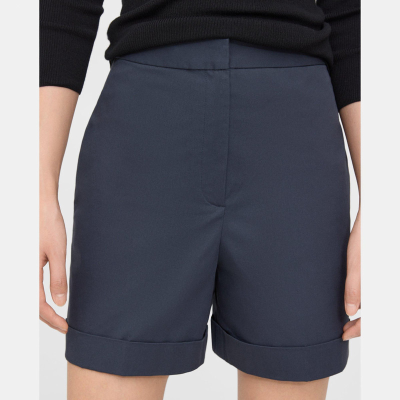 Theory Cuffed Short in Stretch Cotton Twill outlook