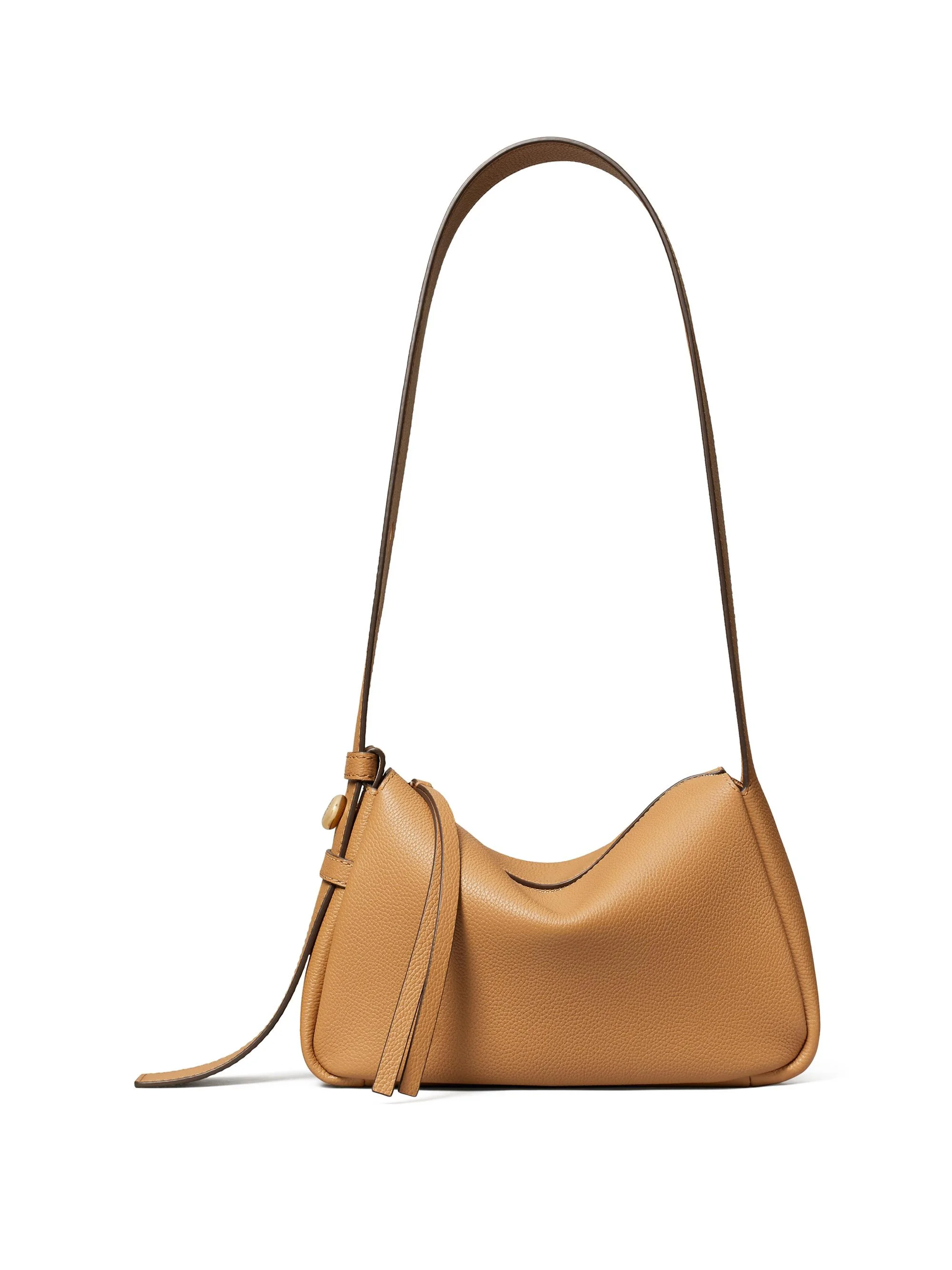Women's Small Romy Leather Shoulder Bag - Tiramisu - 1