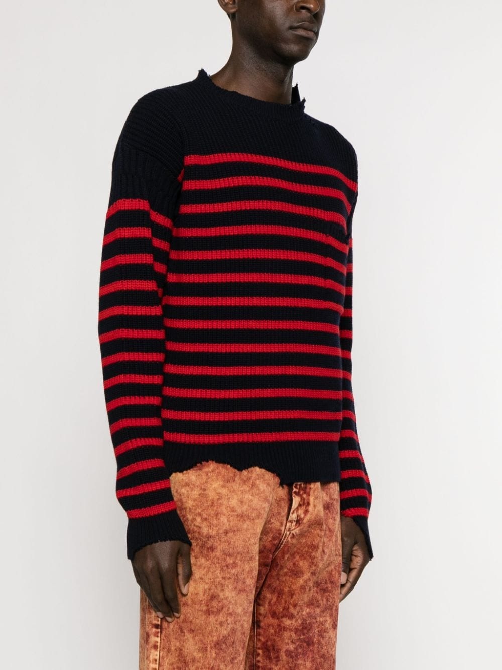 distressed striped jumpers - 3