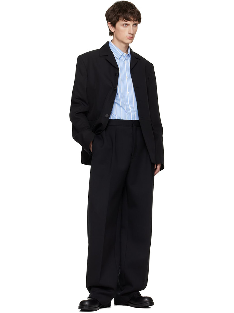 JACQUEMUS Black 'The Citta' Trousers outlook