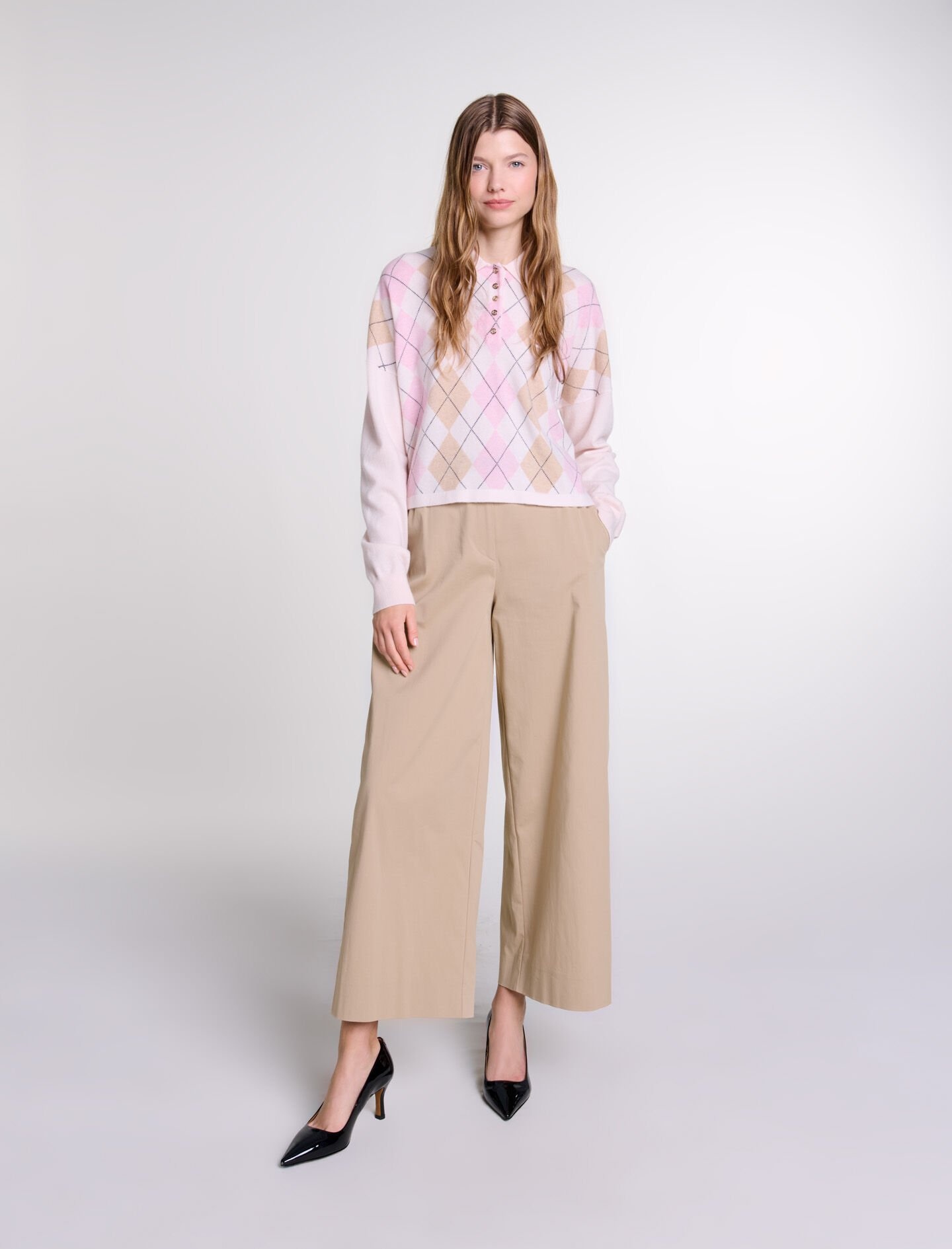Short wool-blend sweater - 2