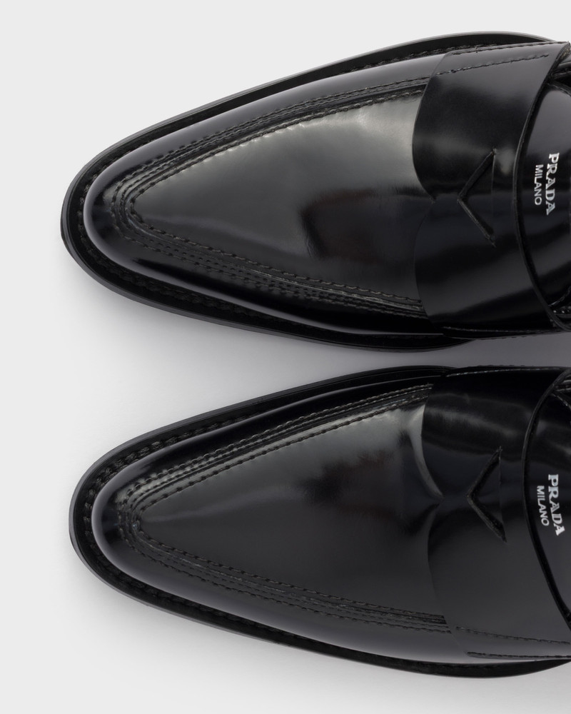 Brushed leather loafers 5