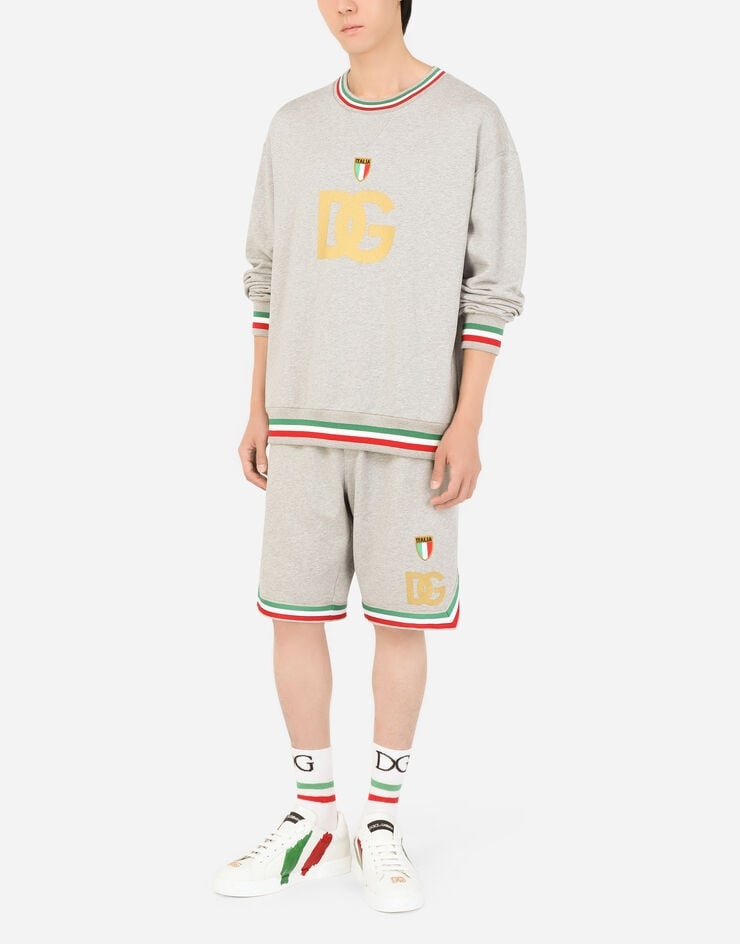 Jersey sweatshirt with patch and DG print - 6