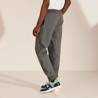 Hermès Jogging pants with leather detail outlook
