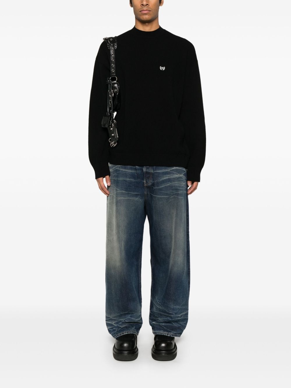 logo-embroidered sweater - 2