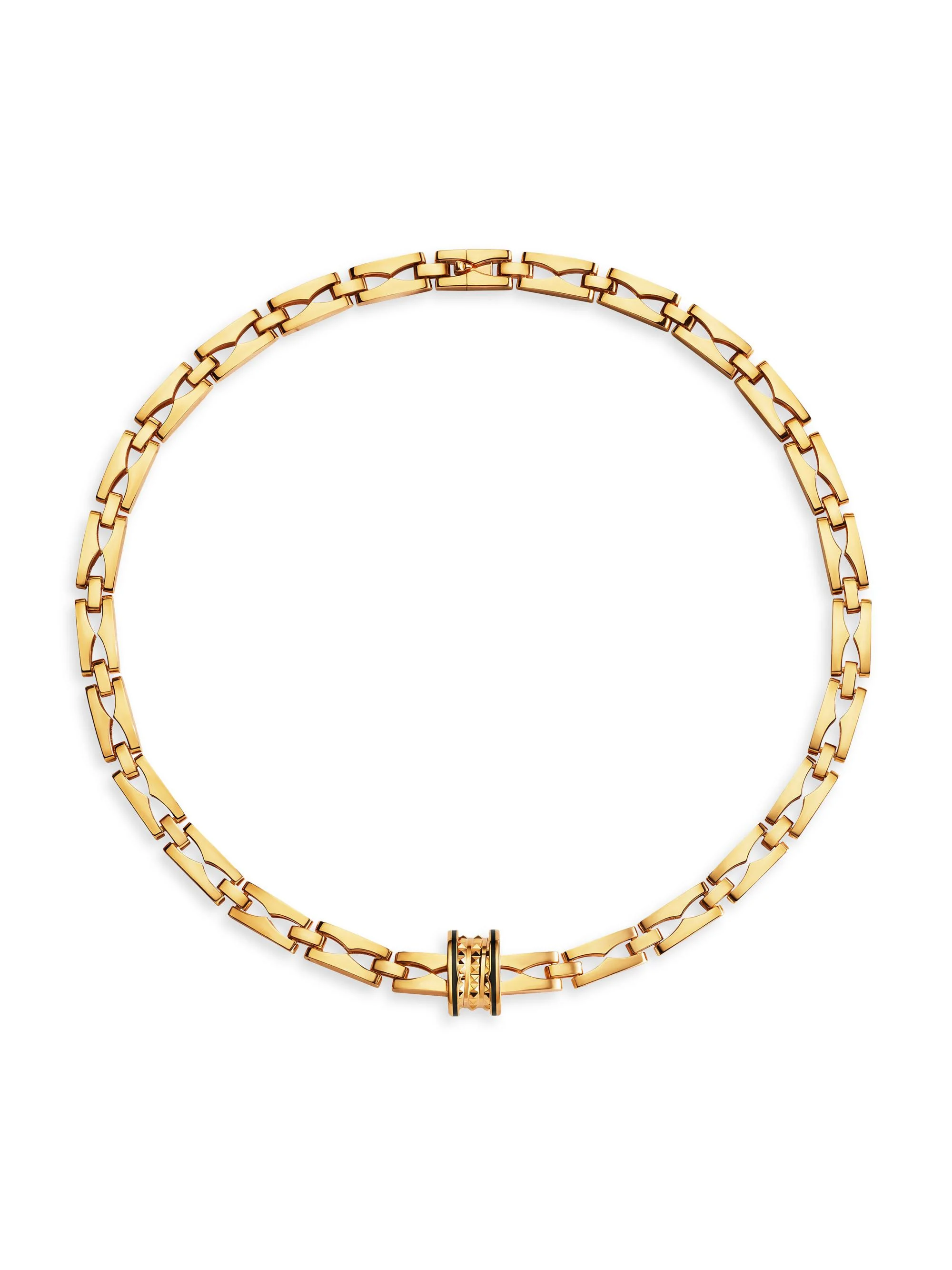 Unisex B. zero1 18K Yellow Gold & Ceramic Pendant Necklace - Yellow Gold - 1