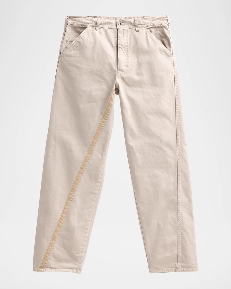 Men's Twisted Stone-Wash Cotton Trousers 1