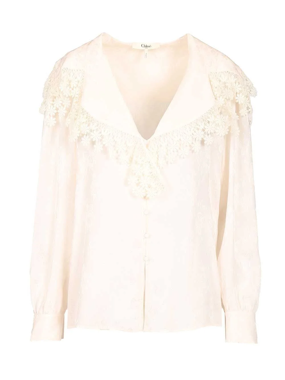 Chloe' Women Blouse With Maxi Collar - 1