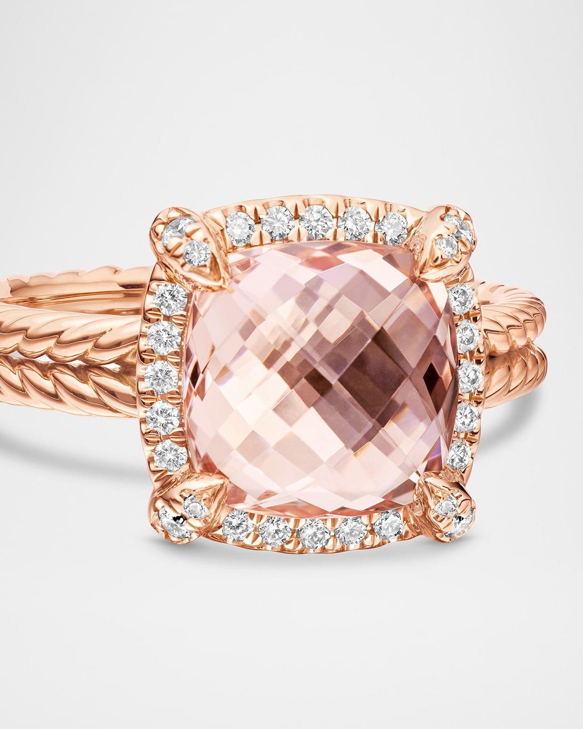 Chatelaine 18k Rose Gold Morganite Ring - 5