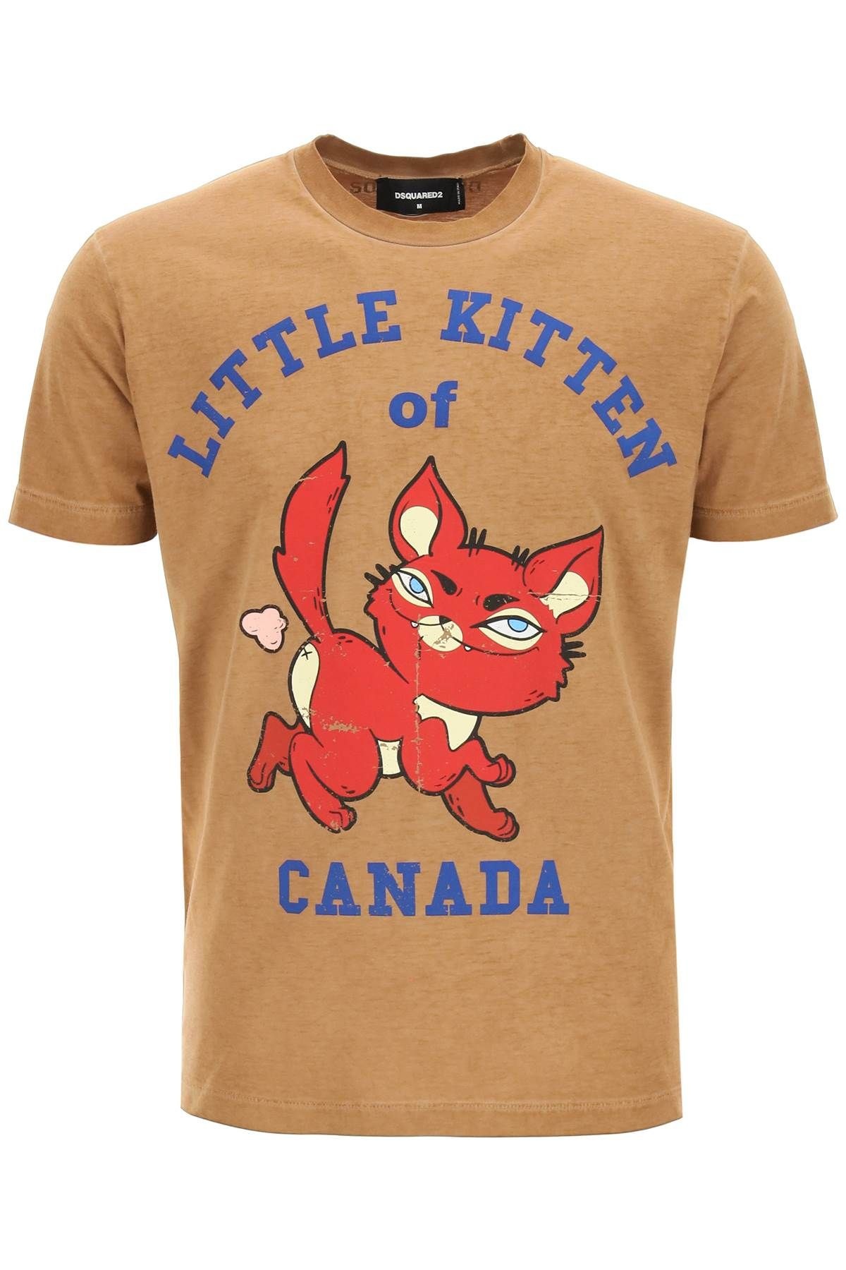 KITTEN PRINT T-SHIRT - 1