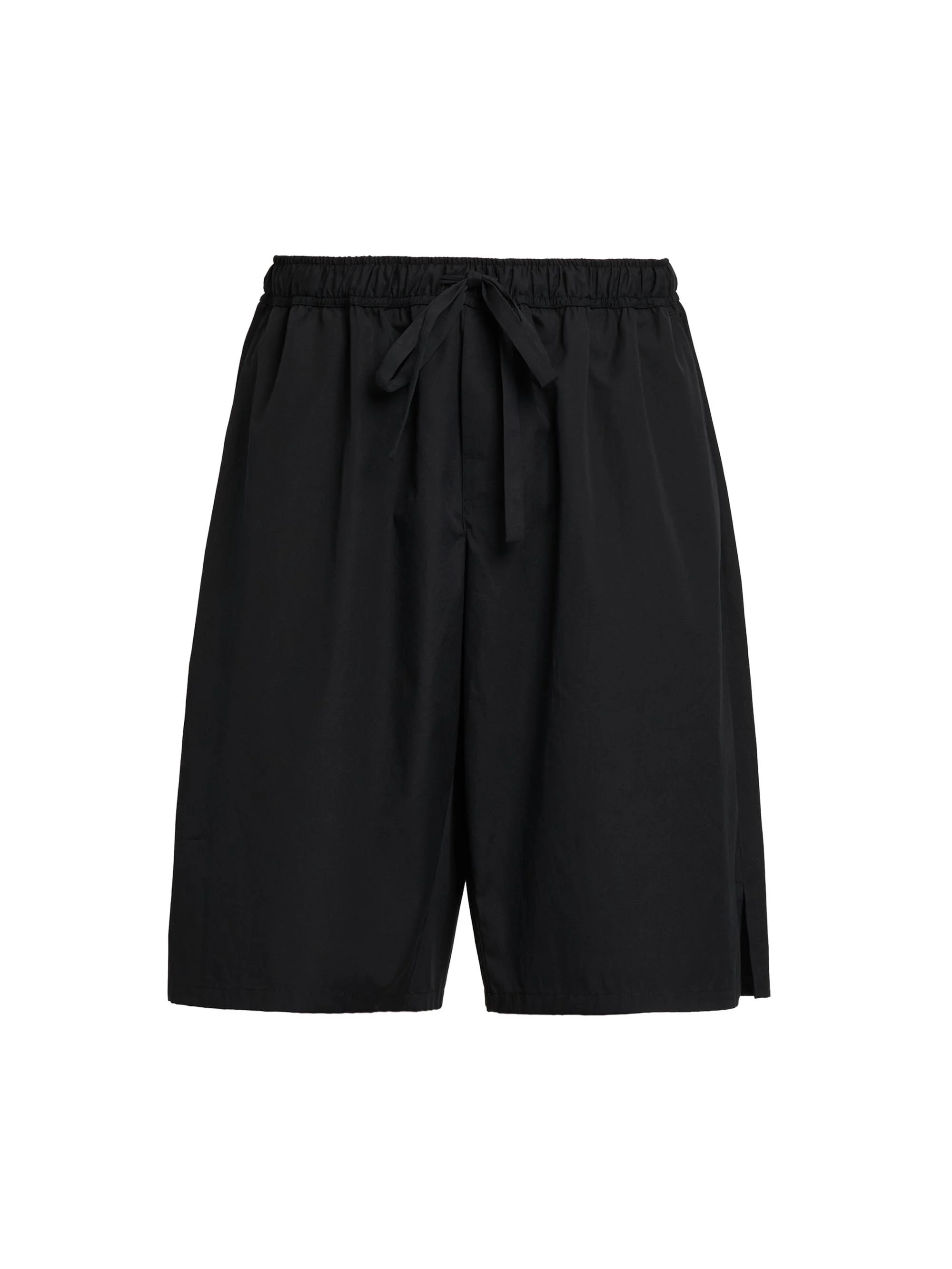 Men's Logo-Patch Cotton Drawstring Shorts - Nero - 1