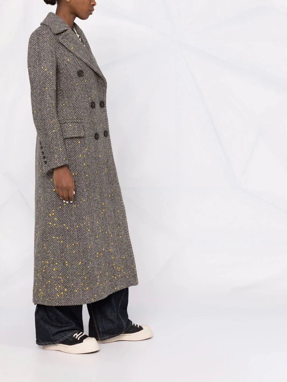 Berhen long herringbone coat - 6