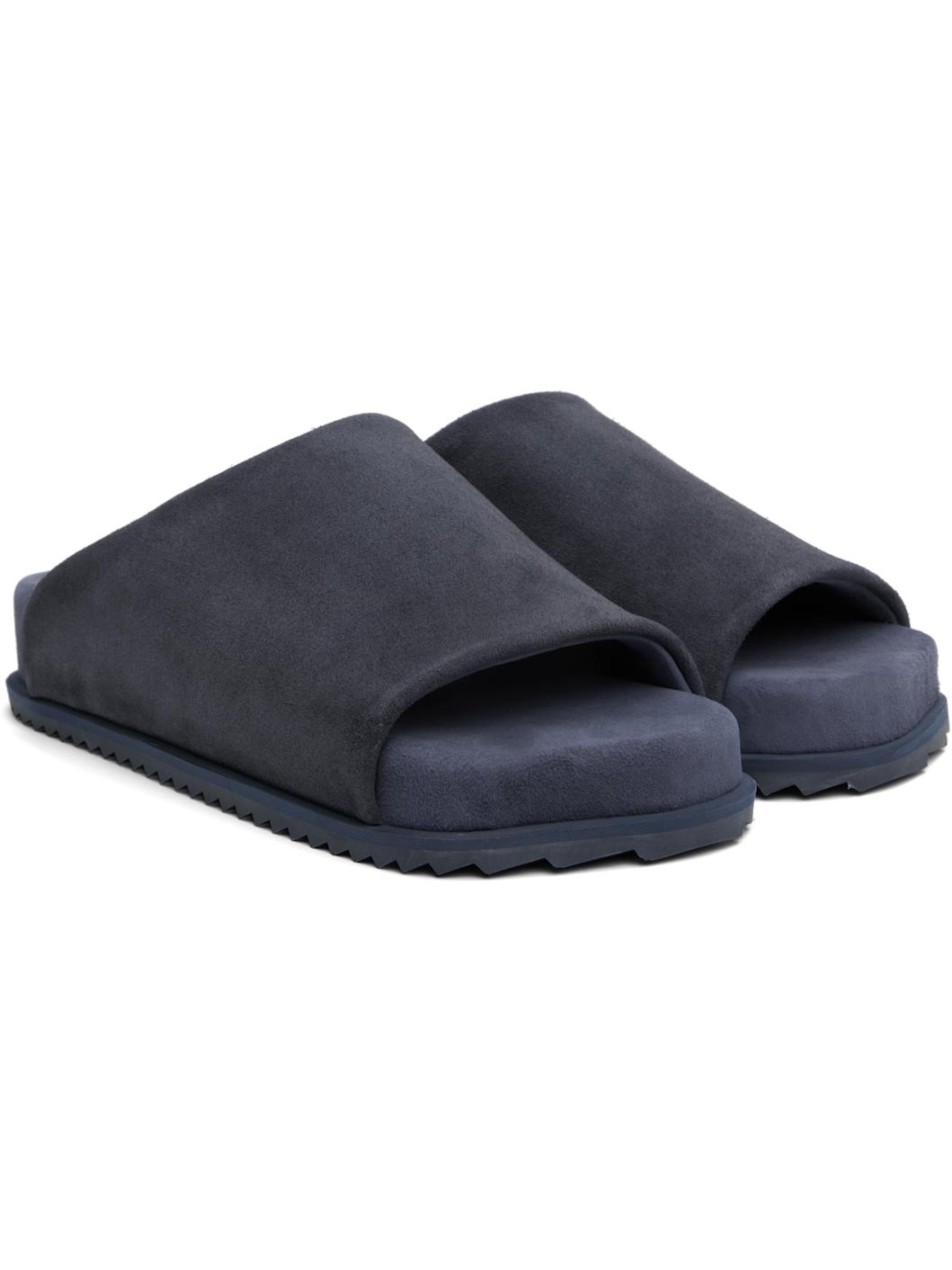 Navy Finn Slider Sandals - 4