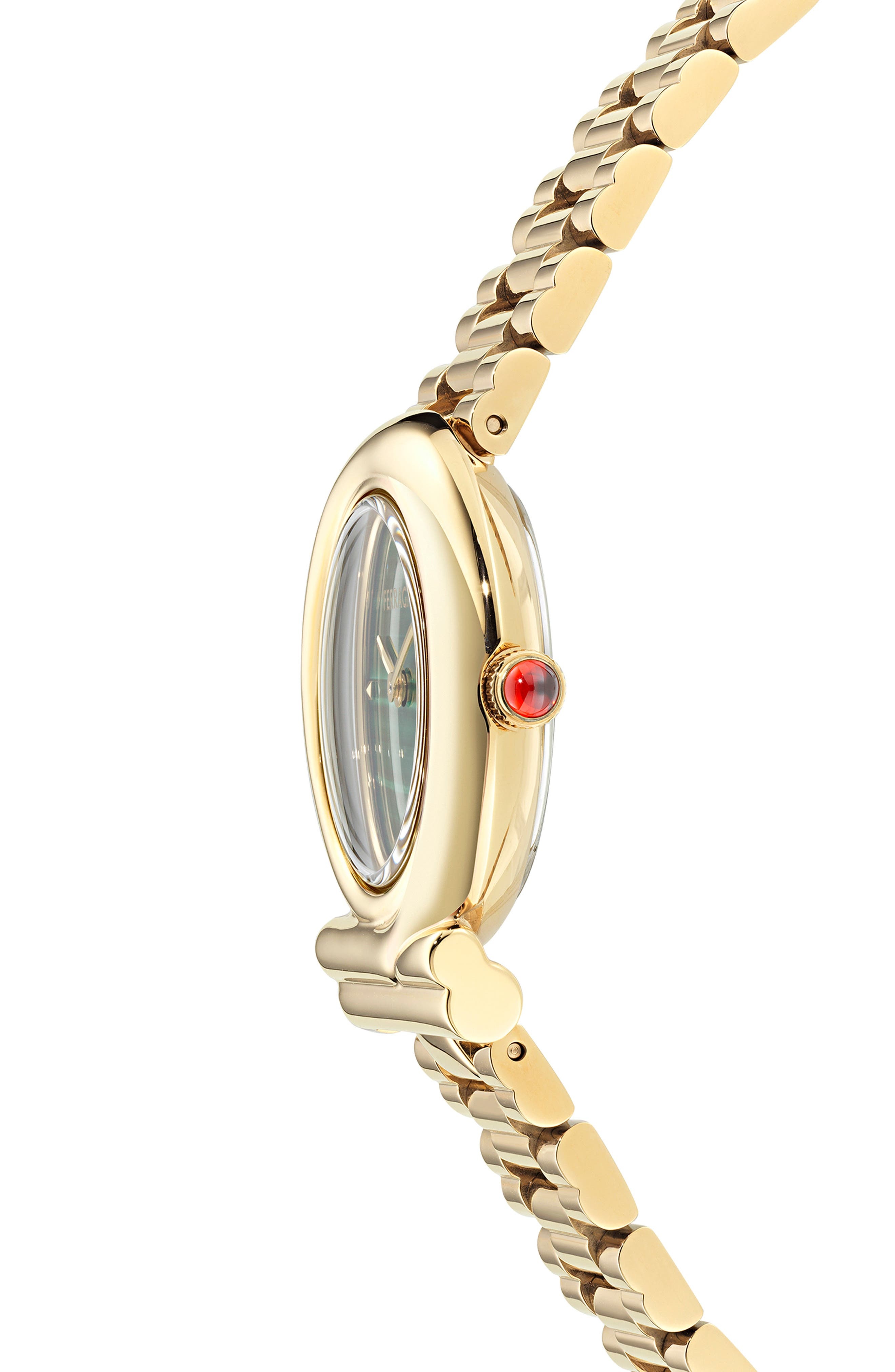 FERRAGAMO Gancini Twisted Bracelet Watch, 28mm in Ip Yellow Gold at Nordstrom - 4
