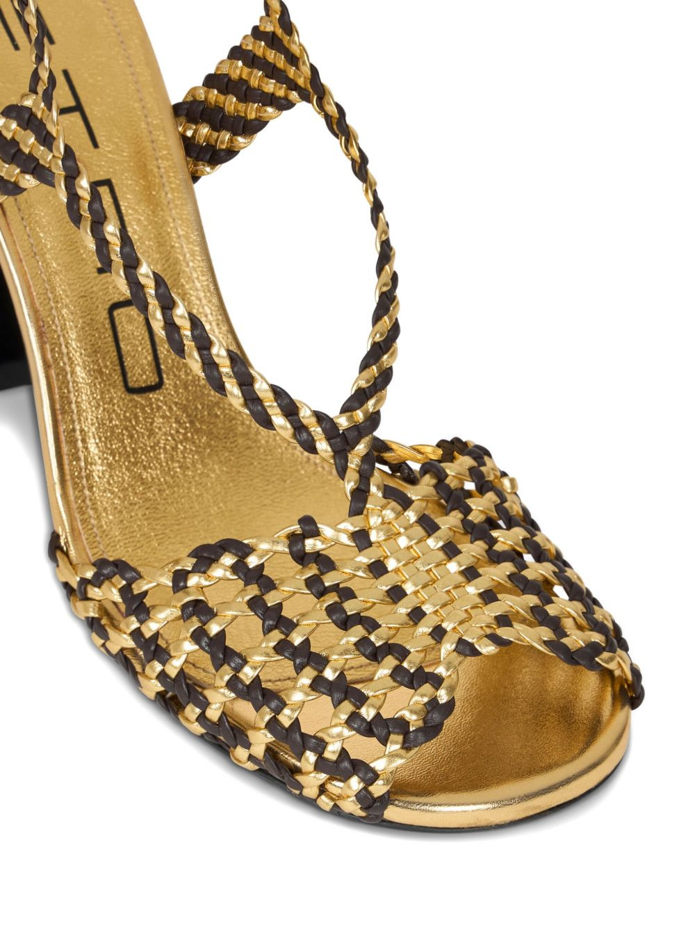 90mm woven sandals - 4