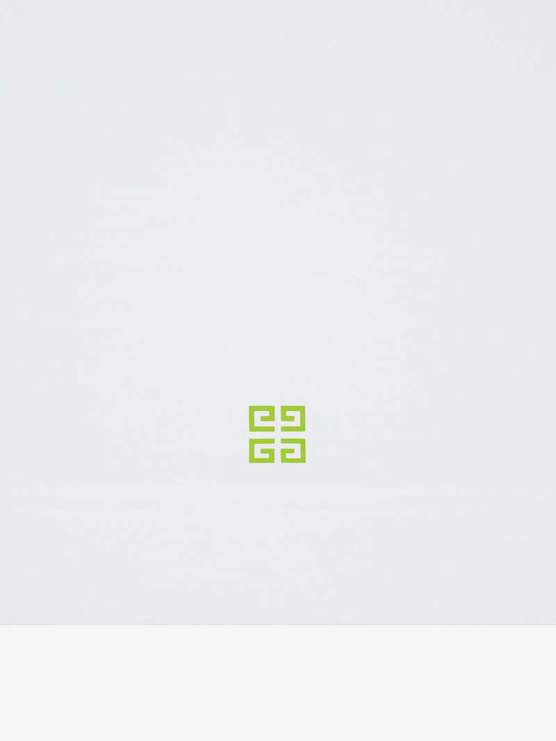 SLIM FIT T-SHIRT IN COTTON WITH GIVENCHY CIRCLE PRINT 6