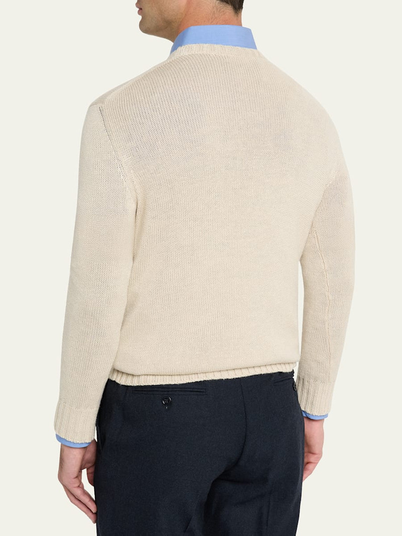 Ralph Lauren Men's Silk and Linen Knit Crewneck Sweater outlook