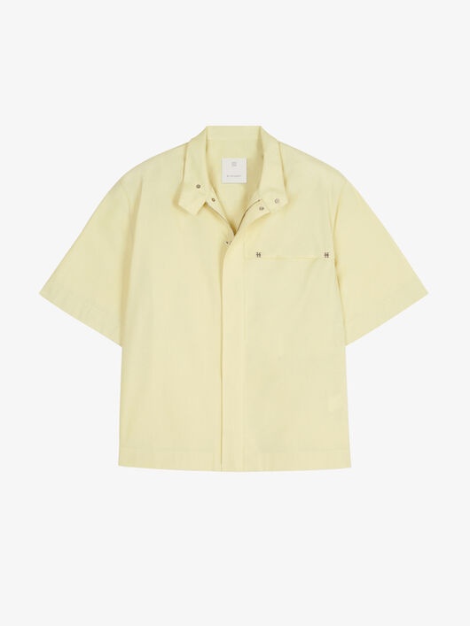 SHIRT IN POPLIN WITH METALLIC DETAILS - 1