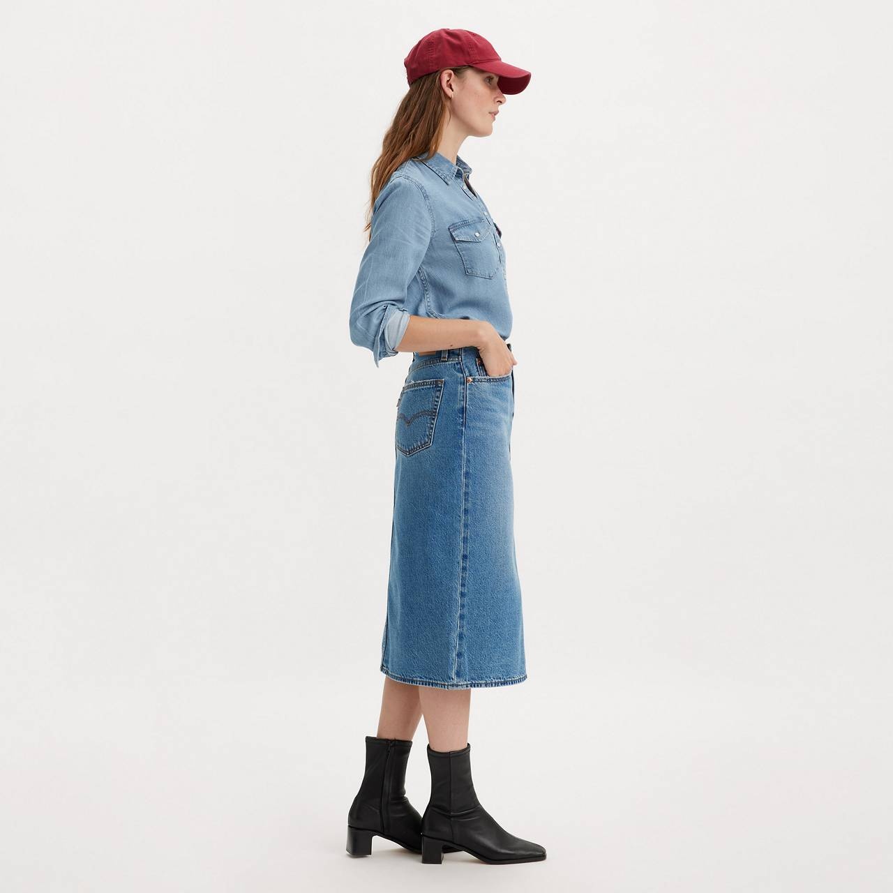 SIDE SLIT SKIRT - 3