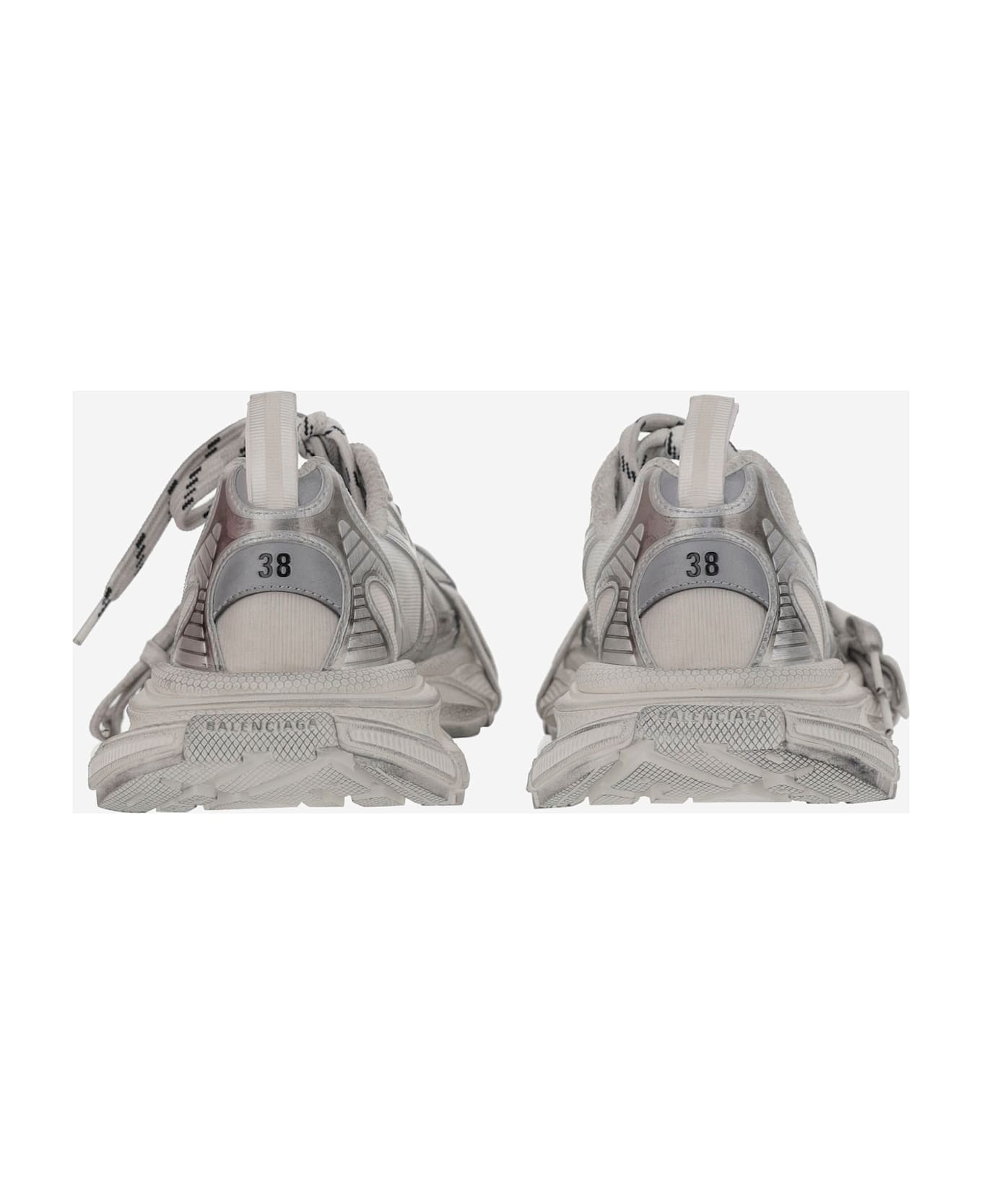 Multicolor Synthetic Leather And Mesh 3xl Summer Mesh Sneakers - 4