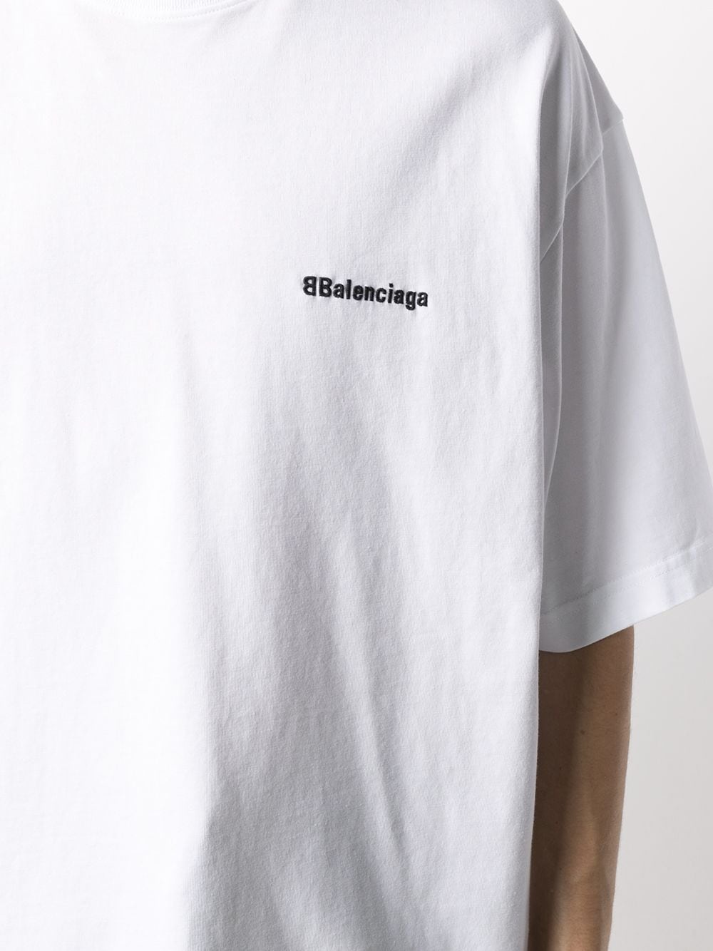 logo-embroidered cotton T-shirt - 5