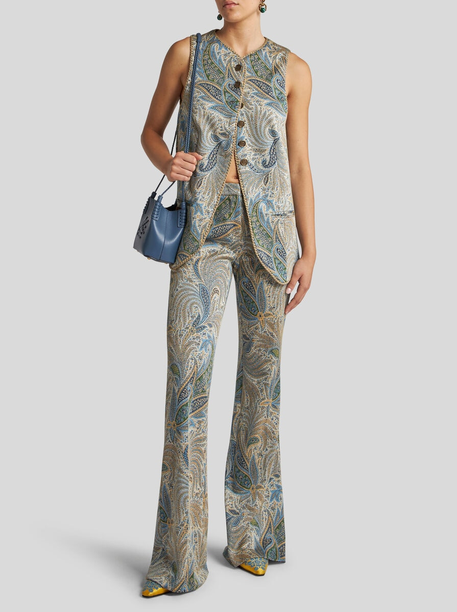 PAISLEY JACQUARD WAISTCOAT - 4