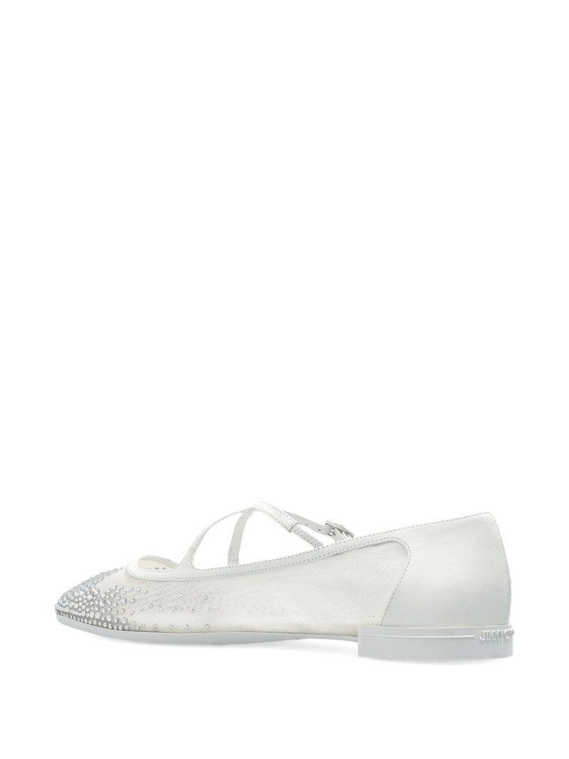 crystal-embellished flat pumps 3