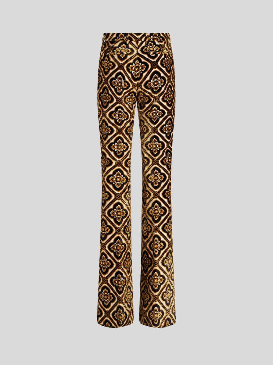 JACQUARD TROUSERS WITH MEDALLIONS - 5