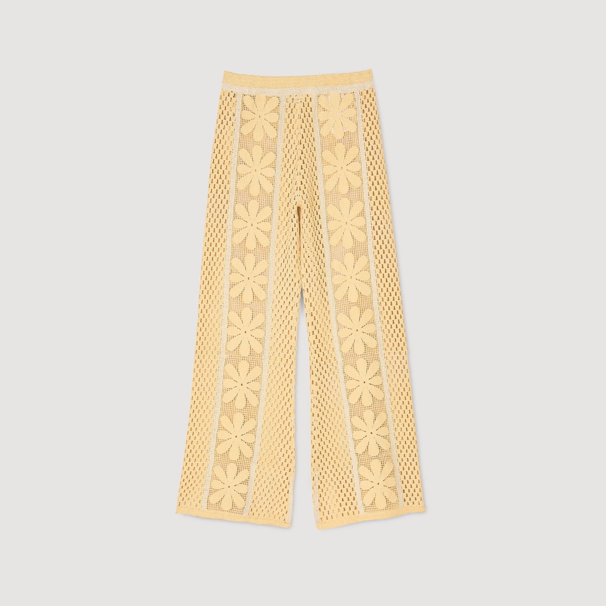 CROCHET STRAIGHT-LEG TROUSERS - 6