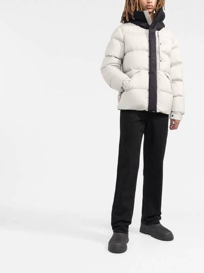 Moncler two-tone hooded jacket outlook