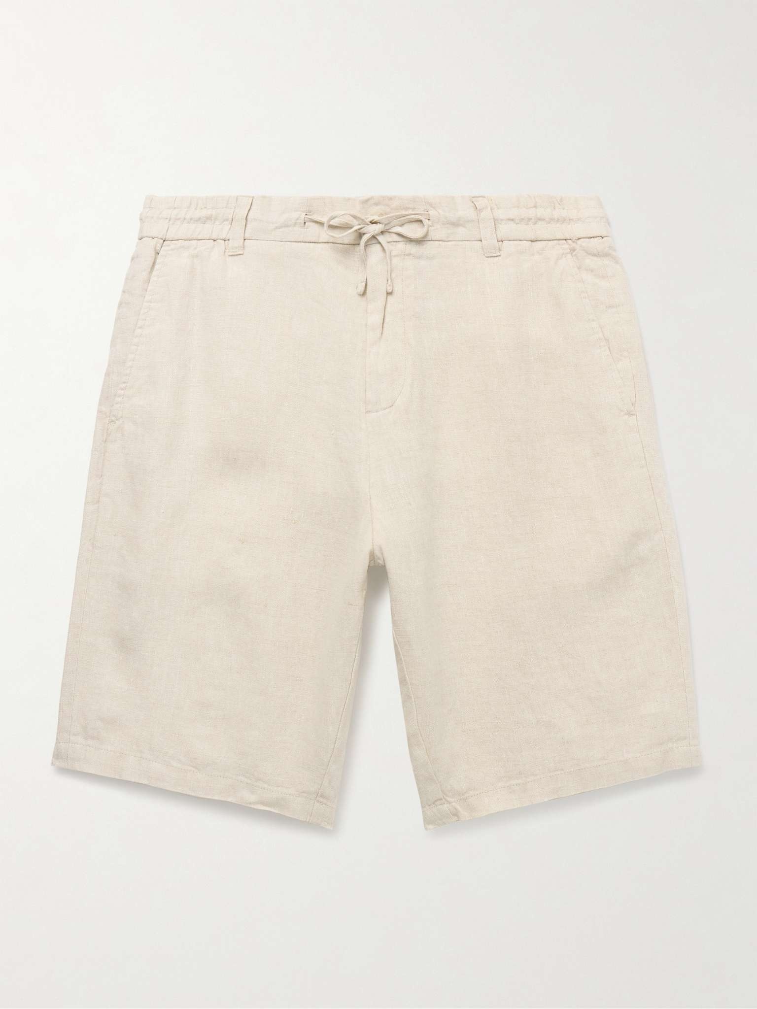 Seb 1454 Straight-Leg Linen Drawstring Shorts - 1