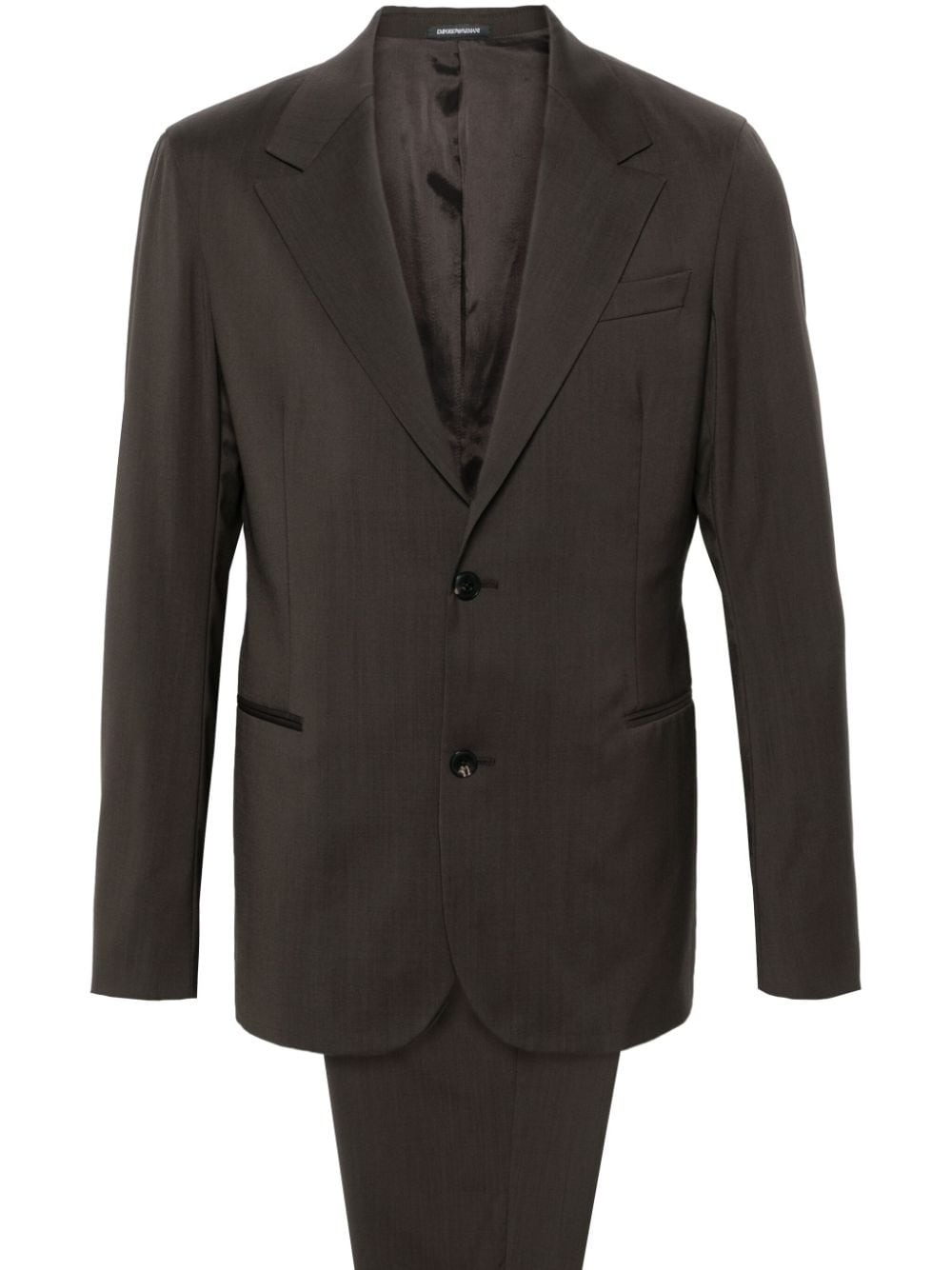 wool single-breasted suit - 1