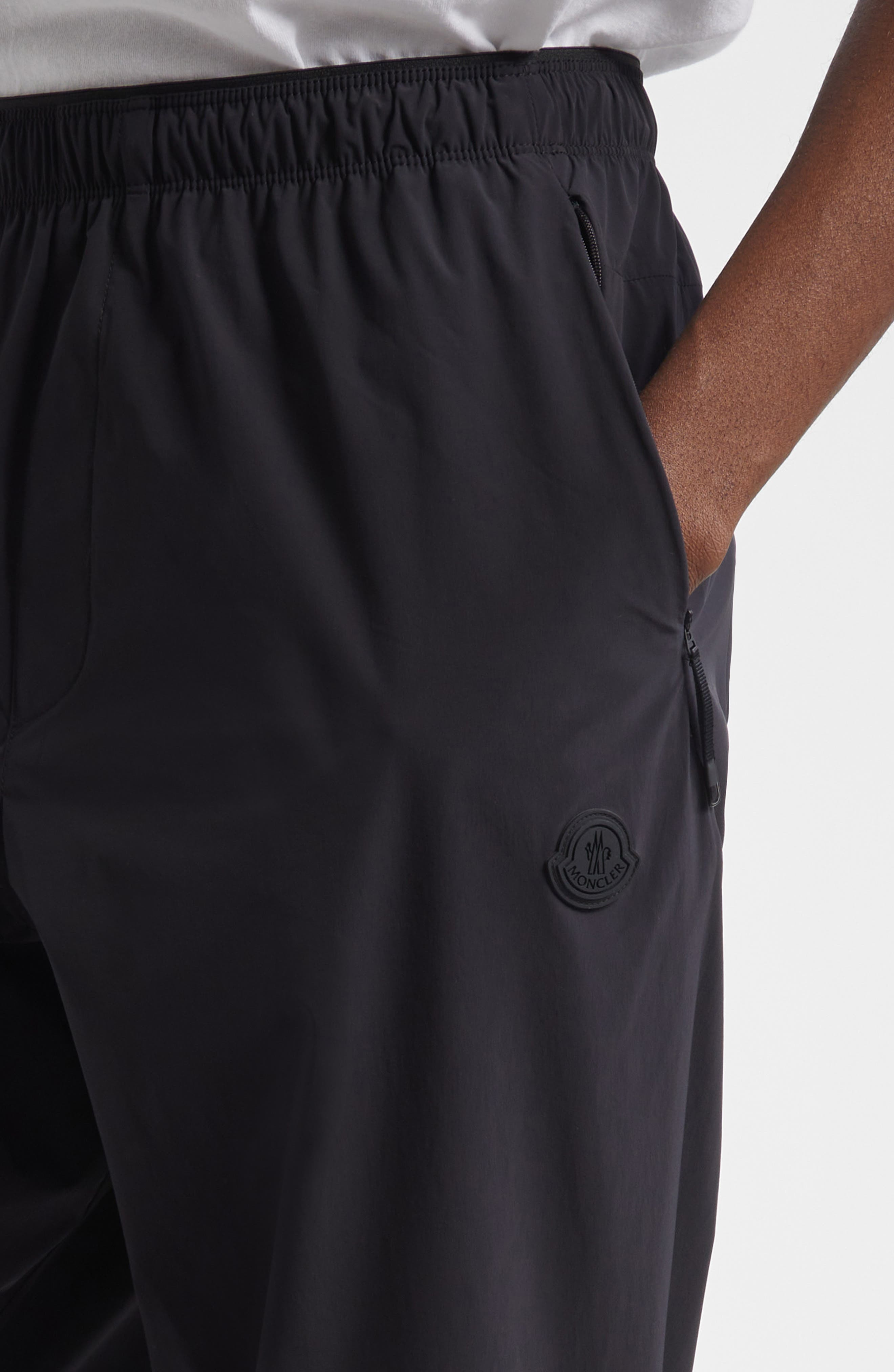Moncler Cockerel Patch Joggers in Black at Nordstrom - 4