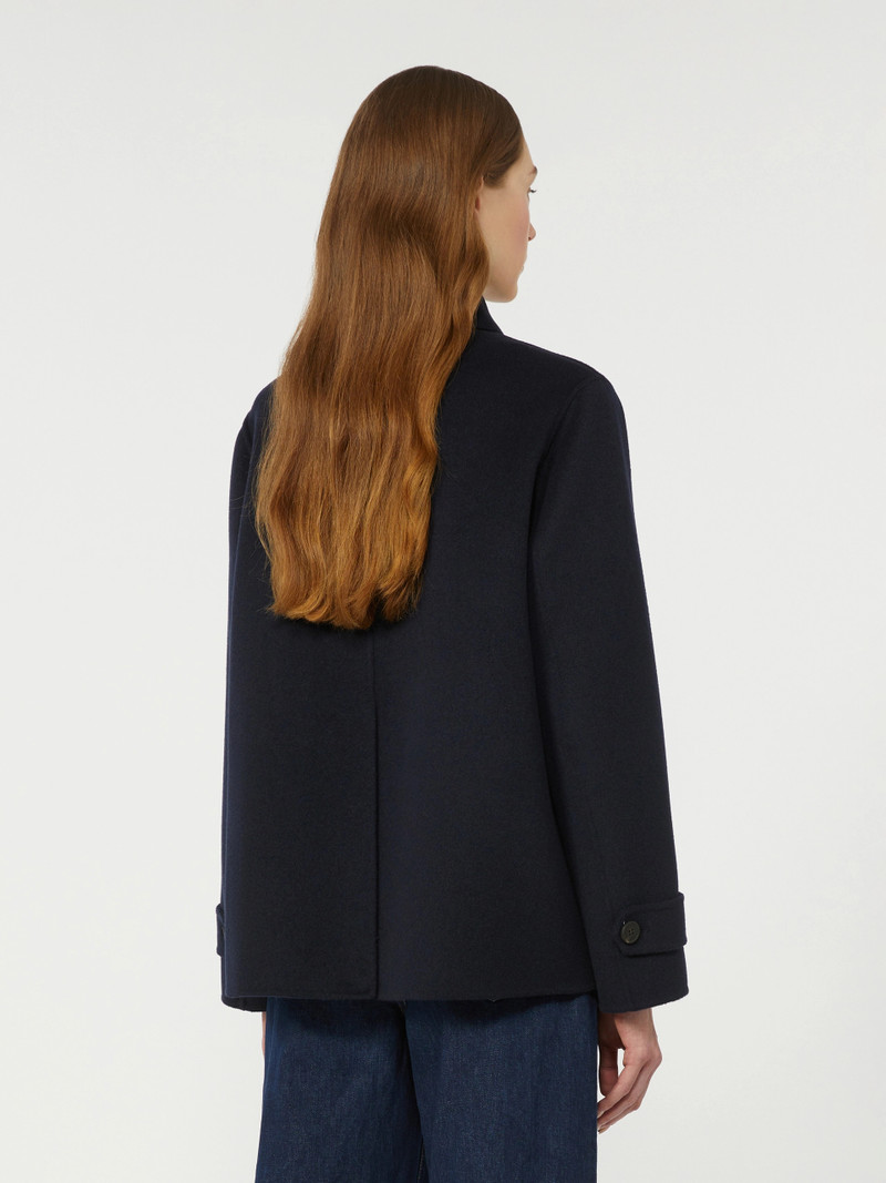 FANTINO Double-breasted wool-blend pea coat - NAVY 4