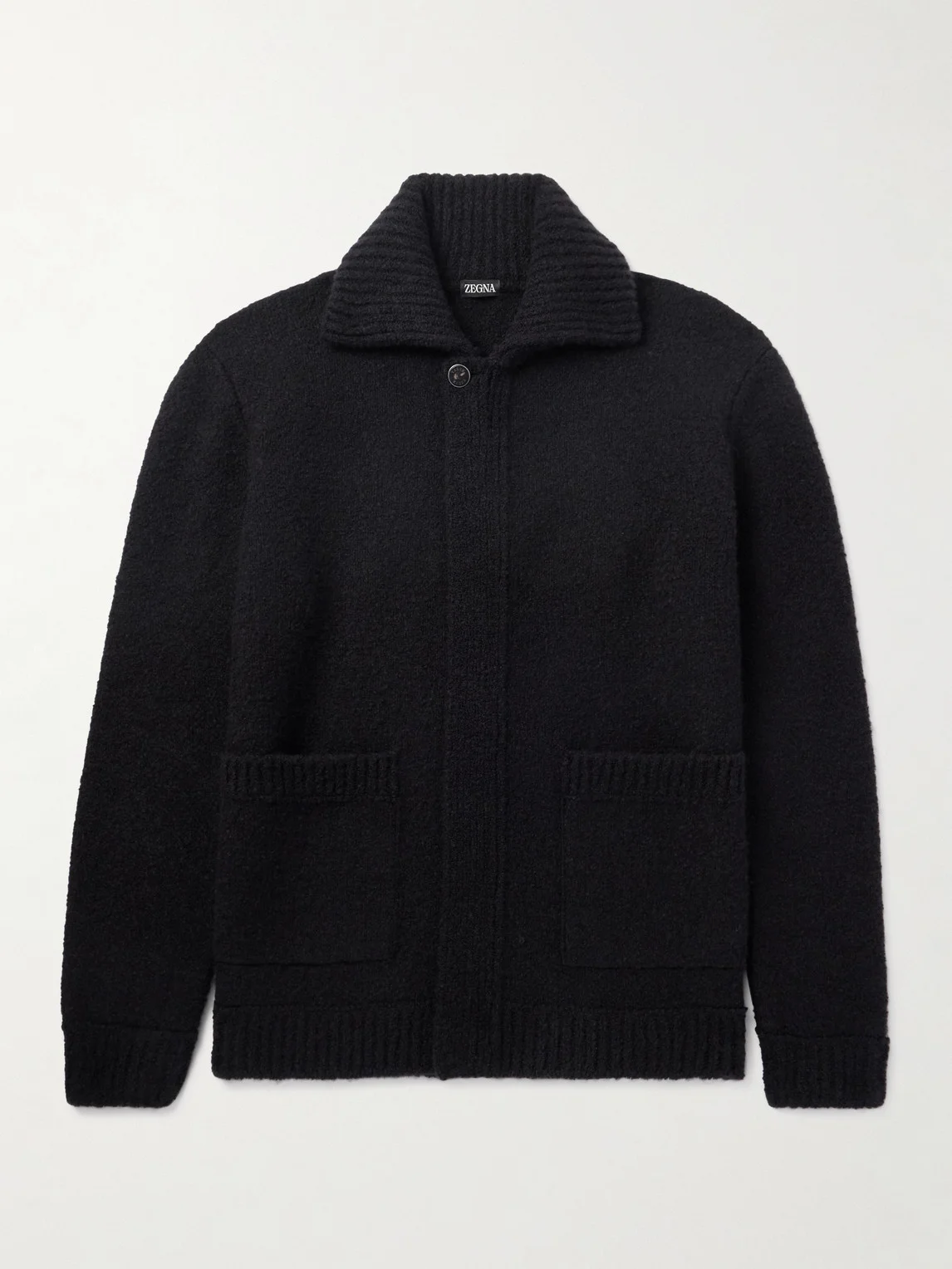 Brushed-Knit Field Jacket - 1