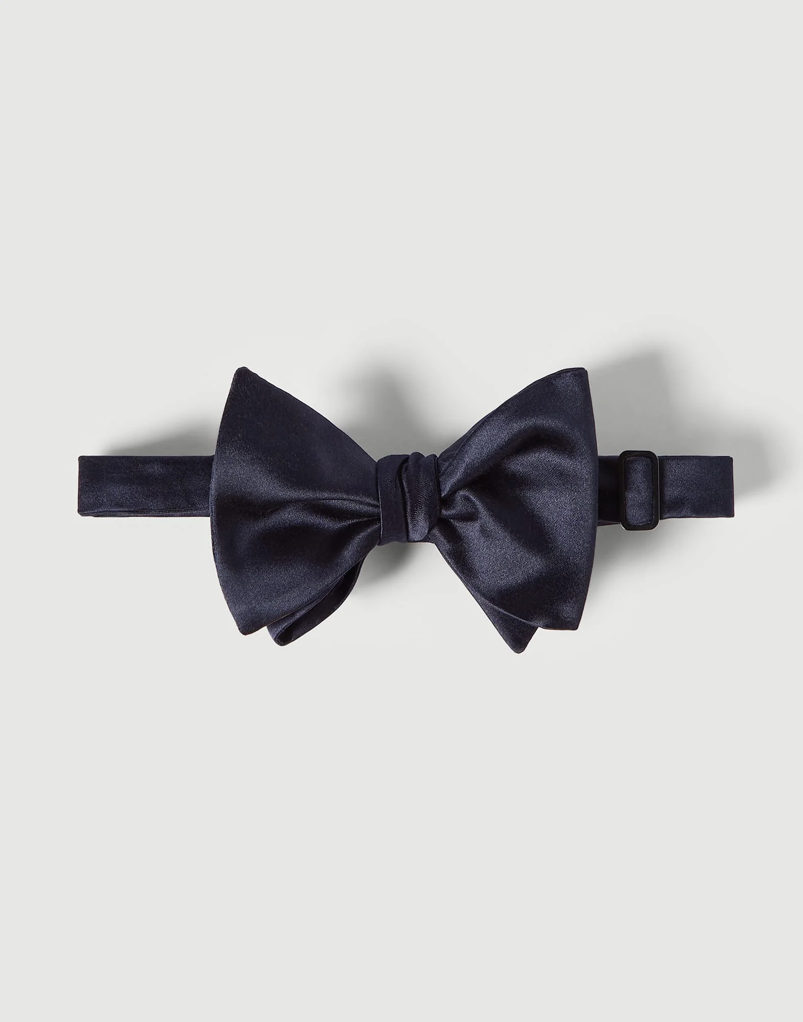 Cotton and silk satin bow tie - 1