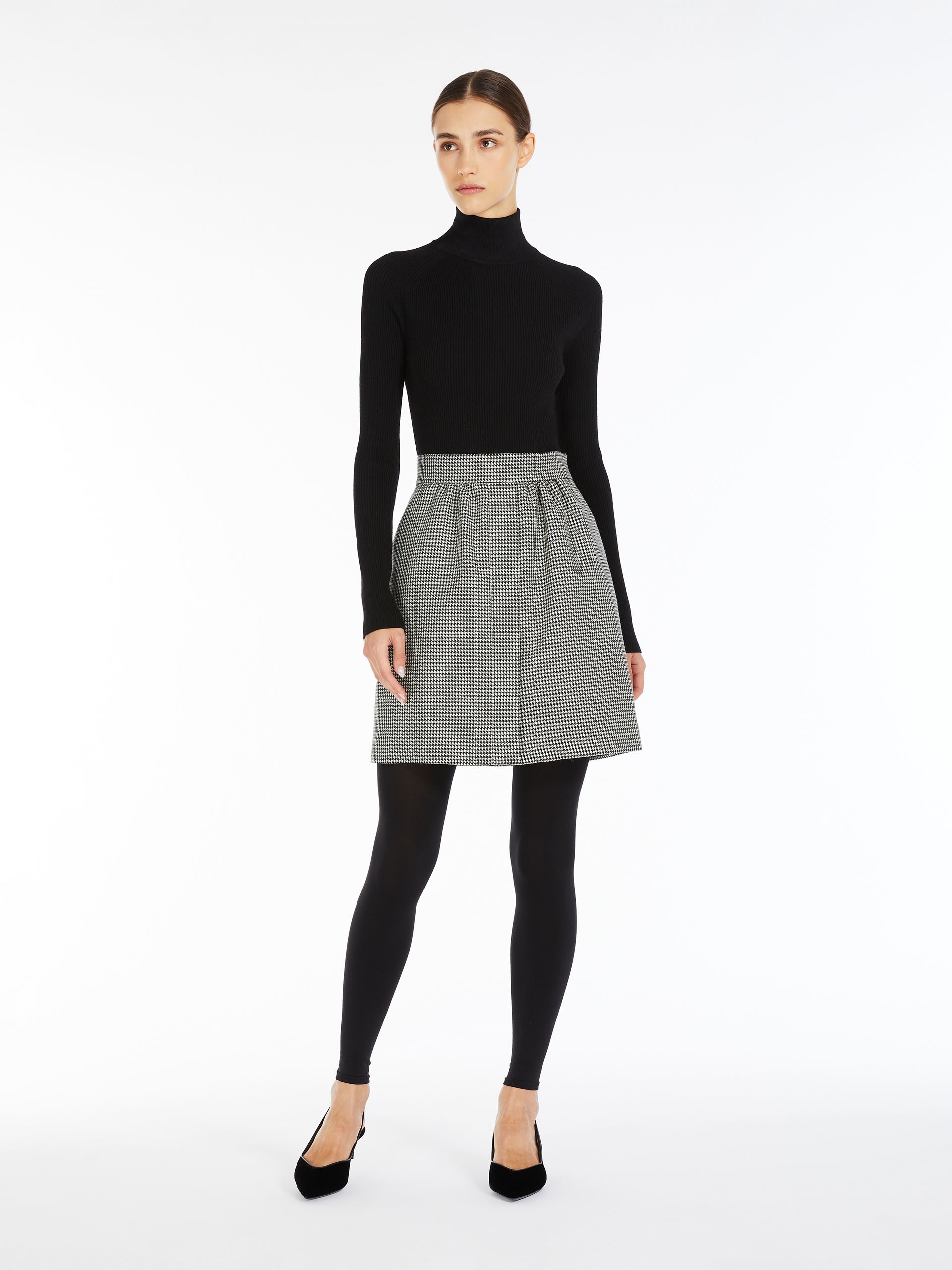 TOANO Pencil skirt in patterned wool - 2