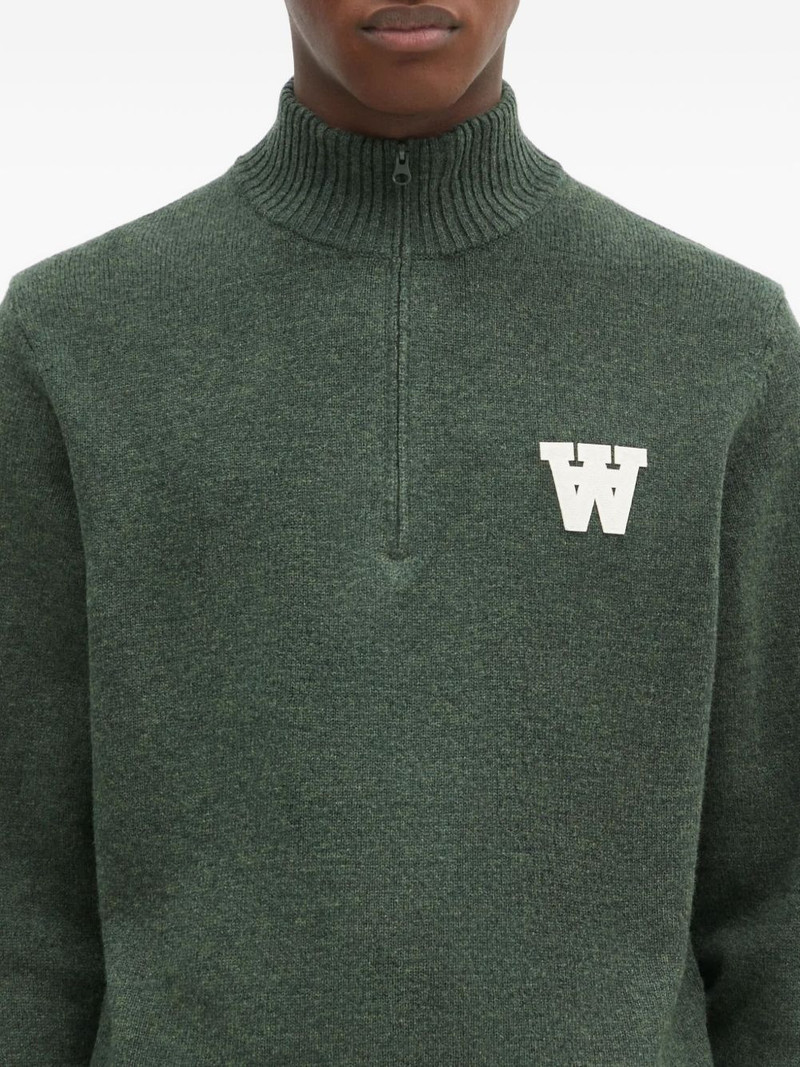 half-zip logo-detaill sweater 5