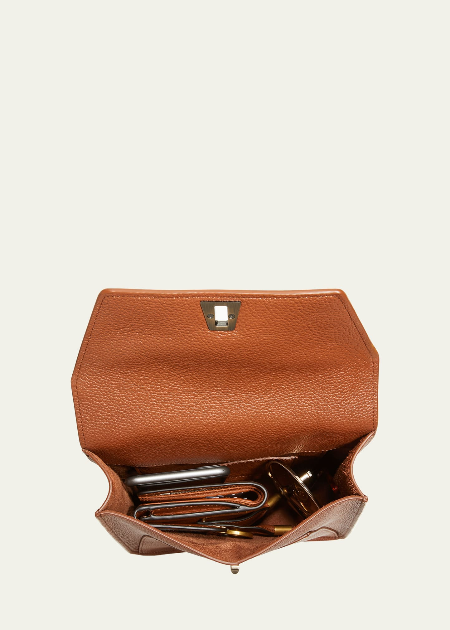 Anouk Small Leather Messenger Bag - 5