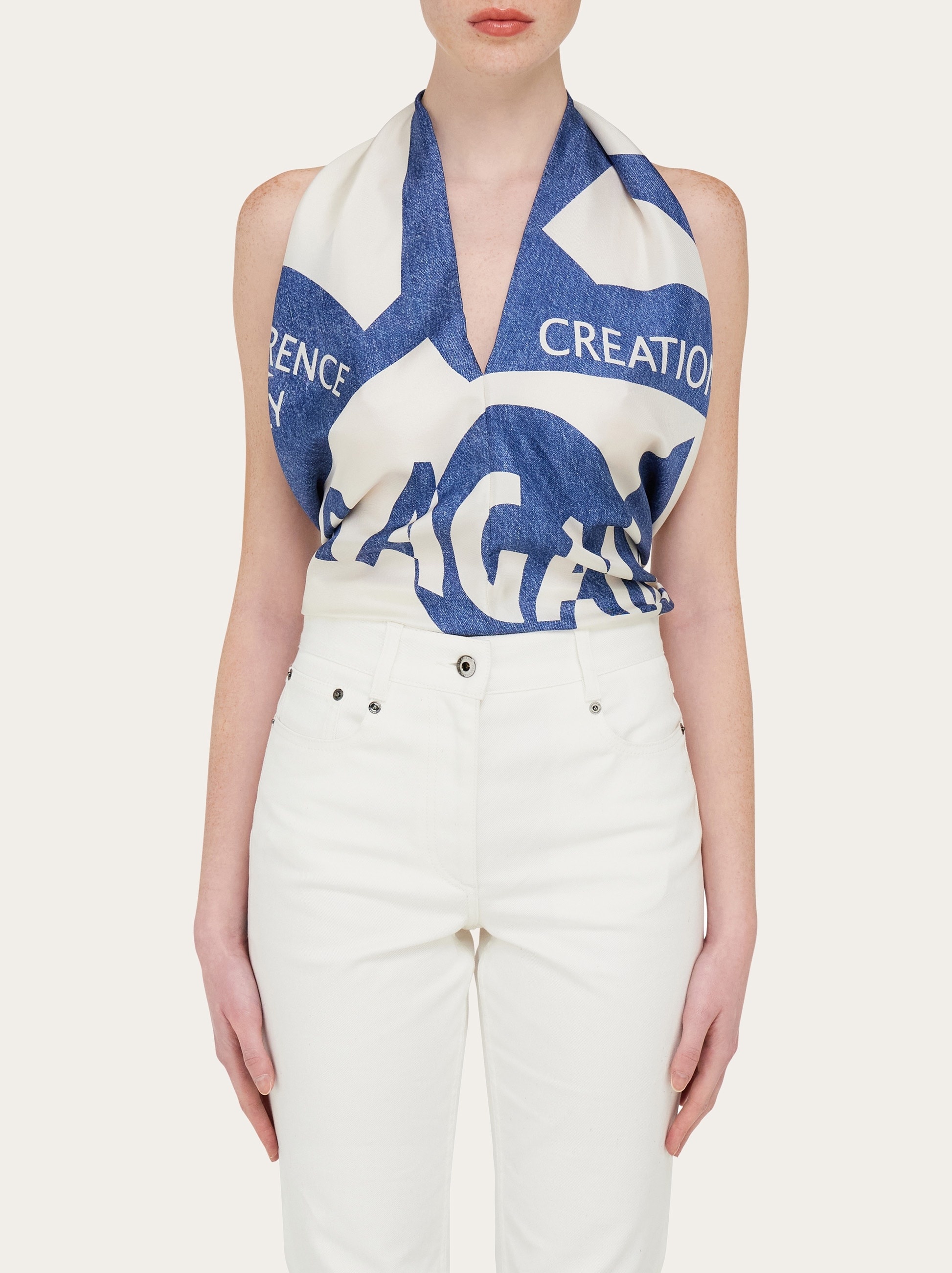 Venna print silk scarf - 3