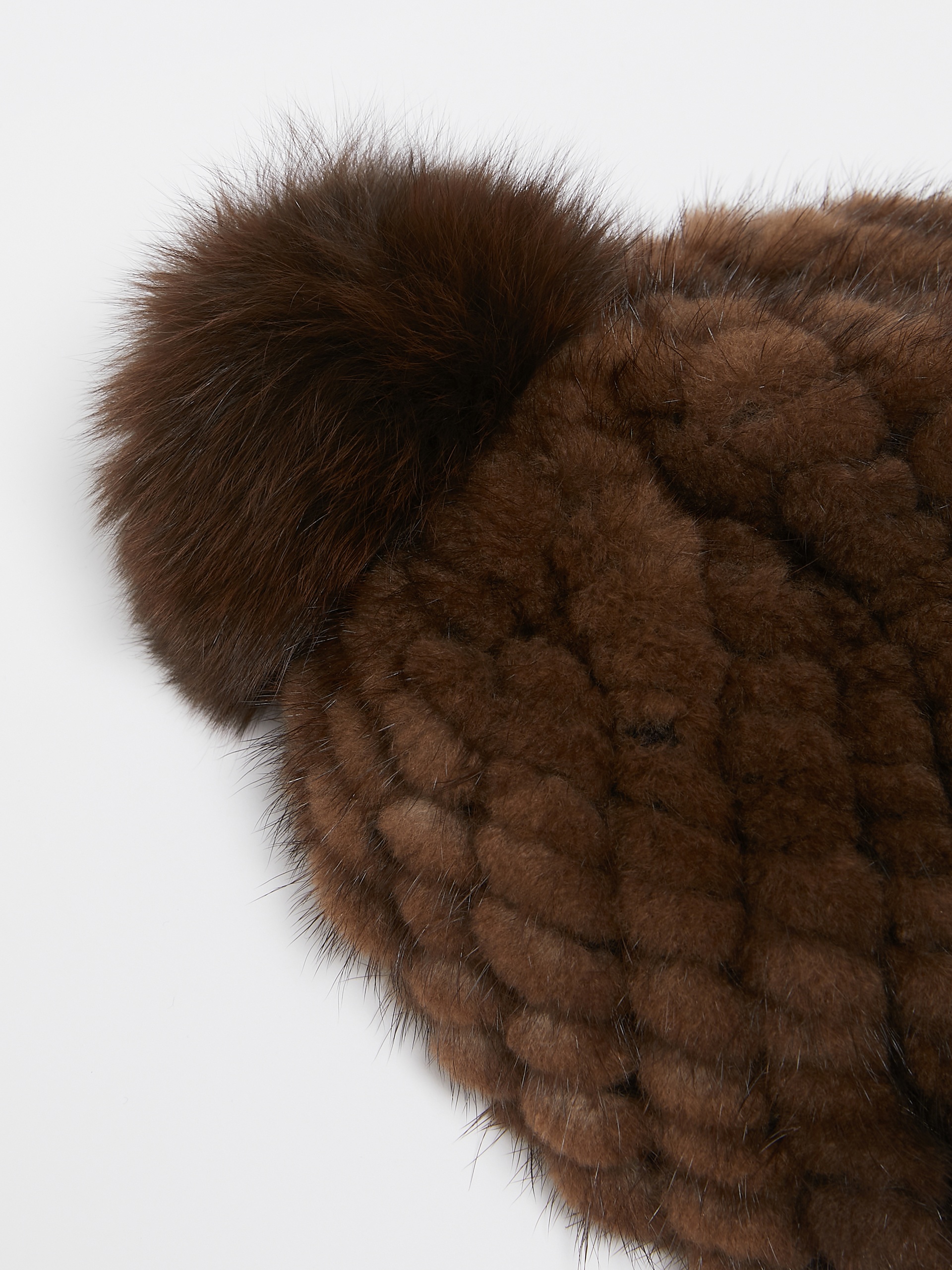 DELIA Knitted mink hat - 2