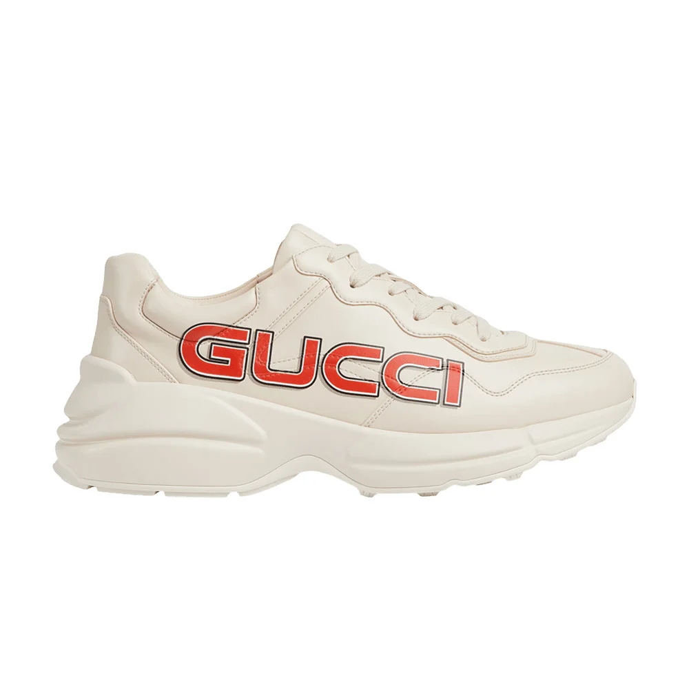 Gucci Rhython Leather Sneaker 'Ivory Demetra' - 1
