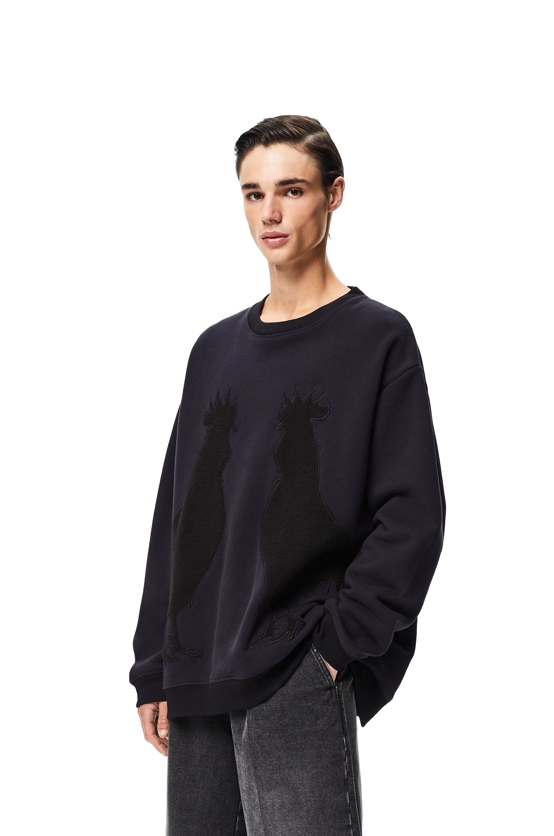 Rooster oversize sweatshirt in cotton - 3